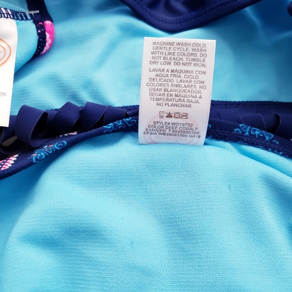 Bikini Top And Bottom Bathingsuit Fringe Multicolo - Picture 14 of 16